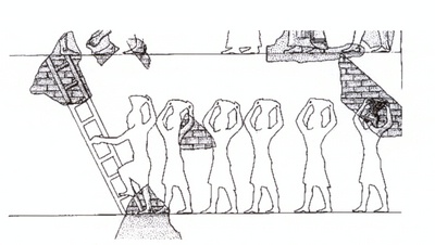 The construction of a city at the end of the III millenium BC, documented by a stele from Ur-Nammu (about 2100 BC), founder of the III dynasty of Ur.