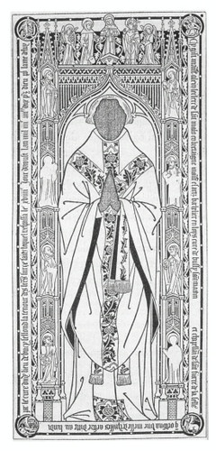Fig. 65: Epitaphe de maitre Alain Leclerc, curé de Bucy-Saint-Martin (1482), ibid., p. 309