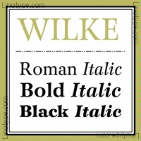 Wilke™ Font Family